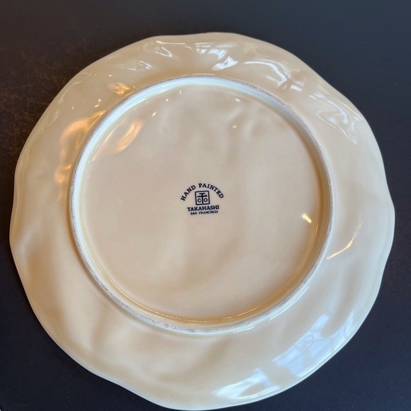 Takahashi Plates San Francisco, Set of 3 Vintage Orange Plates - Picture 6 of 11